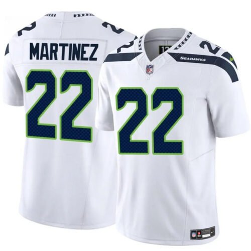 White Seattle Seahawks #22 Damien Martinez 2025 F.U.S.E. Vapor Untouchable Limited Stitched Football Jersey - SSR55